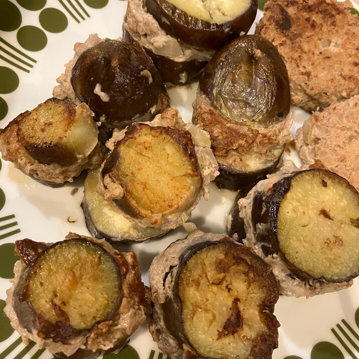 ナスの挟み焼き